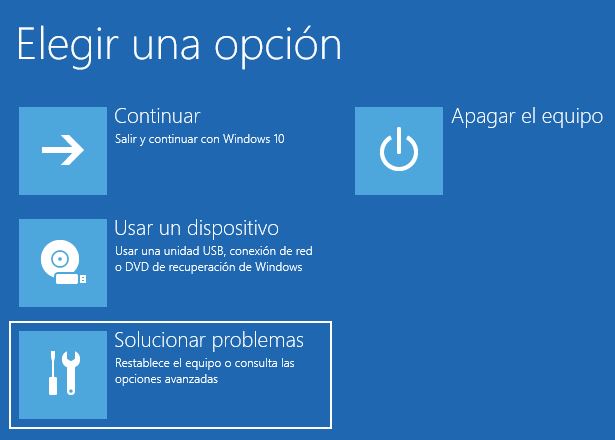 cómo solucionar problemas en windows 10 en modo seguro