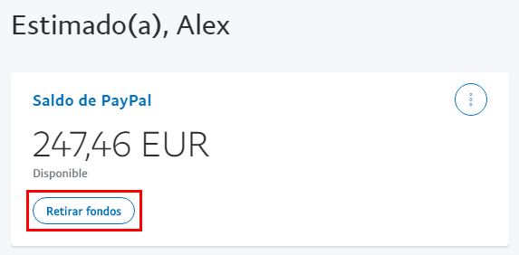 Retirar dinero PayPal