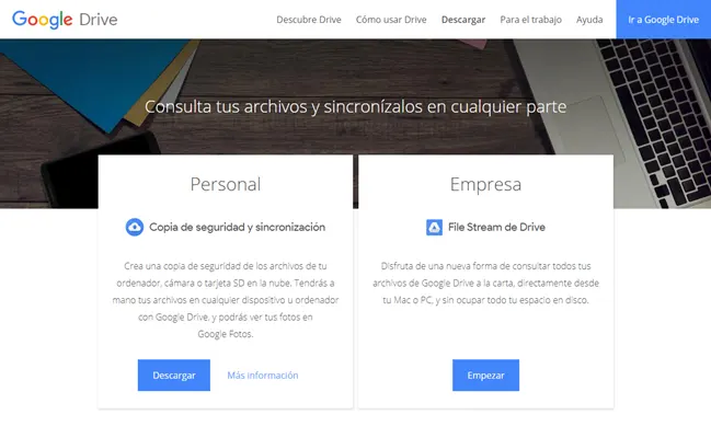 Descargar Google Drive