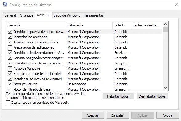 desactivar servicios innecesarios windows 10 y 11